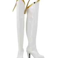 Anime Code Geass CC Cosplay PU Boots Shoes Halloween Cosplay Prop Custom Made