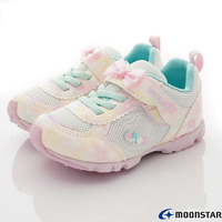 日本月星Moonstar機能童鞋甜心女孩競速系列11011白粉(中小童段)
