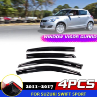 Windows Visor for Suzuki Swift 5-door Sport 2011~2017 2012 Door Smoke Deflector Guards Cover Awnings Sun Rain Eyebrow Accessorie
