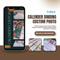 Kalender Dinding Custom Photo (1 Halaman 12 Bulan)