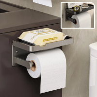 【MASS】免釘多功能衛生紙置物架 浴室廁所收納架(省空間/簡易安裝)