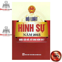 Sách - Bộ luật Hình sự năm 2015 sửa đổi, bổ sung 2017 (DH)