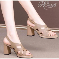giày cao gót nữ ROSATA mã RO596 cao 7 phân có màu nâu