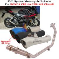 Motorcycle Exhaust Escape Modified Full System Muffler Front Link Pipe DB Killer For HONDA CBR150 CBR150R CB150R CBR CB 150 150R