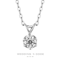 【WEDDING CODE】PT950鉑金 18分鑽石項鍊 3214(天然鑽石 母親節 現貨禮物)