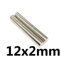 10/20/50/100pcs 12x2 mm Permanent Round Magnet 12mmx2mm Neodymium Magnet N35 12x2mm Fridge Mini Strong Magnetic Magnets 12*2 mm