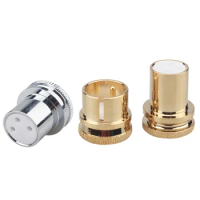 2pcs Gold Plated / Rhodium Plated 3Pin XLR Balanced Plug Protective Cover Dust Cap