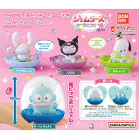 全套4款 日本正版 三麗鷗 飾品收納盒 P8 扭蛋 轉蛋 收納盒 飾品盒 酷洛米 大耳狗 BANDAI - 972570