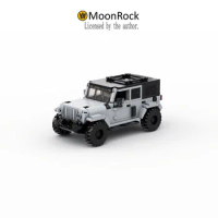 Genuine Authorization Moonrock JEEP Wrangler Rubicon Building Blocks Model Car Bricks Toy For Children Halloween Christmas Gift