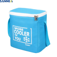 SANNE 8L Waterproof Insulated Thermal Bag Solid Color Cooler Bag Thermal Portable Insulated Lunch Bag Can Carry Food and Drink