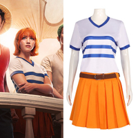 ภาพยนตร์แสดงสดวันพีซ cos ชุดคอสตูมอนิเมะ Vernaime สำหรับผู้หญิง cosplay ชุดการแสดงอนิเมะฮาโลวีน