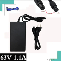 3 Hole/4 Hole Plug 63V 1.1A for Xiaomi balance car charger AC adapter hole connector Ninebot scooter accessories