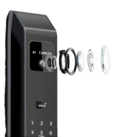 Wifi APP fingerprint smartlock automatic door lock digital smart lock with camera remote control