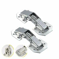 1/3/5pcs Cabinet Hinge 90 Degree No-Drilling Hole Cupboard Door Hydraulic Hinges Soft Close With Screws Furniture Hardware