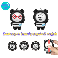 Gantungan kunci panda yang berubah wajah gag/Gantungan kunci yang dipersonalisasi/Gantungan Kunci Mo