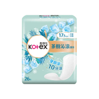 【Kotex 靠得住】茶樹沁涼護墊 超薄加長型 17.5cm 26片x18包(極涼感棉 護墊)