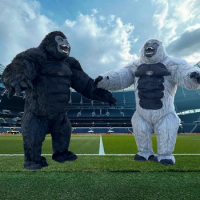 King Kong Giant Inflatable Gorilla Costume 2.6M Hulk Mascot Costume Halloween Plush Mascot Animal Venice Carnival Garment