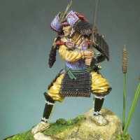 Unpainted Kit 1/18 90mm japan Samurai (1300) 90mm figure Historical Figure Resin Kit
