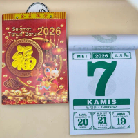 Kalender Harian Besar Tahun 2026 Kalender Sobek Harian Shio Kuda