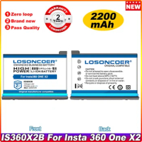 LOSONCOER 2200mAh IS360X2B Battery For Insta 360 One Insta360