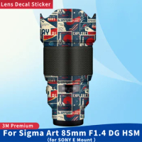 For Sigma Art 85mm F1.4 DG HSM for SONY E Mount Camera Lens Skin Anti-Scratch Protective Film Body Protector Sticker 85 F/1.4