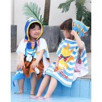 HANDUK KIMONO HOODIE ANAK BAJU HANDUK MANDI ANAK HANDUK PONCO TOPI - HanHoodie