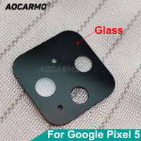 Aocarmo For Google Pixel 5 Back Rear Camera Lens Glass With Adhesive Replacement Part