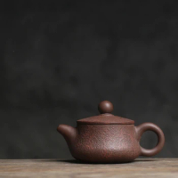 Orange Peel Master Handmade Shape Favorites Kettle Flat Teapot Grapefruit Peel Health Pot For Tea Oolong Tea Ceremony Sets