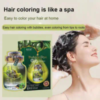 Pure Natural Herbal Hair Dye Shampoo 5 Minutes Change Fashion Non-irritating Women White Repair Men Care Color Hair Hair Gr S8Z2