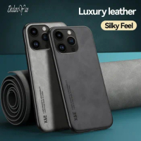 15 Plus Phone Cases DECLAREYAO Skin Slim Hard Coque For Apple iPhone 13 12 11 14 15 Pro Max Cover Leather Case For iPhone 14 Pro