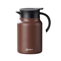 1800ml陶瓷內膽燜茶壺 長效保溫壺(茶水分離 按壓出水 層層鎖溫 寬大口徑)