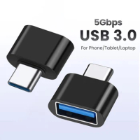 Type C to USB Adapter USB3.0 to USB-C to Lighting to MicroUSB to MiniUSB Connector For MacBook Pro iPad Mini 6/Pro MacBook Air
