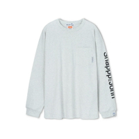 FILTER017® SNAPPP AND JOHN Logo Collection Long Sleeves Pocket Tee 灰 標誌集合圖像口袋長T H6211