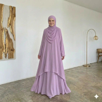 One set syari fashion muslimah one set rok one set tunik Melayu