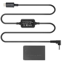PD USB-C Convertor + DR-E12 DC Coupler (connector) Replace LP-E12 battery for Canon EOS M50, M10, M2, M, M100 mirrorless digital