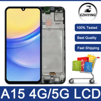 Super AMOLED 6.5'' LCD Replacement For Samsung Galaxy A15 Display A156 A15 5G Touch Screen Digitizer Assembly For Samsung A15 4G