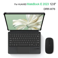 Bluetooth Keyboard Case Russian French Hebrew Spanish Korean Portuguese For HUAWEI MateBook E 2023 12.6" DRR-W76 Tablet Cover