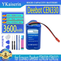 YKaiserin Battery 3600mAh for Ecovacs Deebot Deepoo CEN330 CEN332 Vacuum Robot Bateria