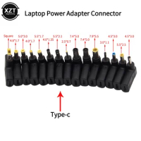 Laptop Power Adapter Connector Dc Plug USB Type C Female to Universal Male Jack Converter for Hp Dell Asus Acer Lenovo Notebook