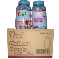 Yupi Mallows Crunchy Choco Pie 144gr Dus, Yupi Stroberi Kiss 300gr Dus Yupi Mallows Crunchy Choco Pi