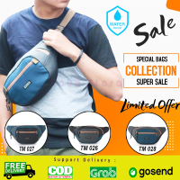 Tas Selempang Pria Distro Premium Original Waterproof Murah Ori Kekinian Tas Slempang Waistbag Waist