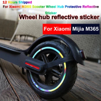 M365 Scooter Wheel Hub Protective Reflective Sticker For Xiaomi M365 Pro Ninebot ES1 ES3 Electric Scooter Wheel Sticker