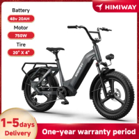 HIIMIWAY Electric Bike with 20Ah Battery 20"×4" Fat Tire E Bike for Adults 80KM/H Electric Bicycles Dual Shock Absorber ebike