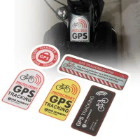 GPS Reflective Warning Sticker PVC Waterproof Anti-Theft Alarm Decal for Bicycle Motorcycle Scooter 16*12.5cm Vehicle Supplies