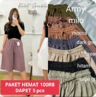 PAKET HEMAT 100RB DAPAT 5pcs celana kulot crincle /celana kulot 7/8 /celana pendek Nyaman