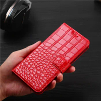 Luxury Flip Case For Samsung Galaxy A51 A 51 A515 6.5" Cover Crocodile Texture Leather Book Design Phone Coque Capa With Strap