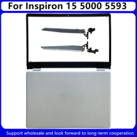New For Dell Inspiron 15 5000 5593 Laptop LCD Back Cover A Shell Silver 032TJM / Front Bezel B Shell0YCYPN / Hinges 0CCTXP