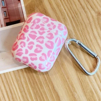 Simple and cute Pink leopard print Suitable For AirPods 3 2 1 Pro2 Pro Film Soft Case Headphone Cover Protective Cover
