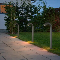 簡約現代戶外庭院燈草坪燈防水彎曲燈別墅燈花園燈景觀燈公園燈具