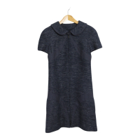 【二手名牌BRAND OFF】CHANEL 香奈兒【激安價】海軍藍 綿 一件式 洋裝 P45501W05264